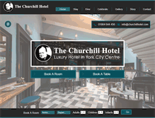 Tablet Screenshot of churchillhotel.com